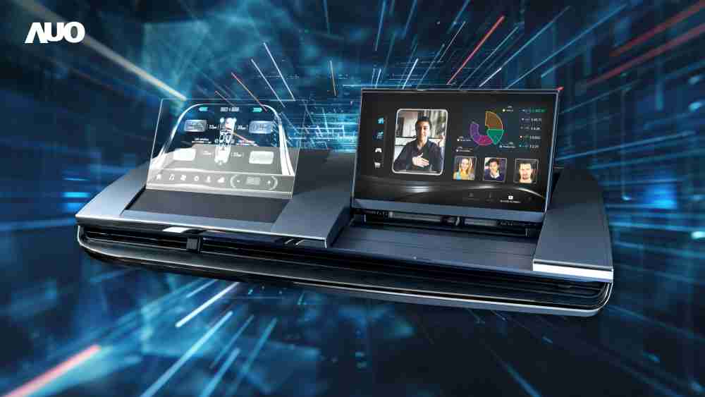 2121非凡Micro LED Display HMI解决方案打造透明Micro LED前座仪表，，，，呈现信息并保留驾驶视野开阔；亦为副驾驶座乘客打造收放自如的Micro LED屏幕，，在不影响显示质量的前提于显示区内建镜头，，，让用户能与视讯对象直接眼神接触，，，提供绝佳的双向沟通体验